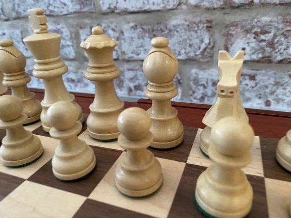 Complete Chess Set with Board, 14" Cabinet and Chess Pieces - Image 13