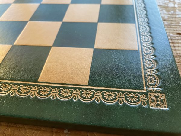 Leatherette Green Chess Board - Small