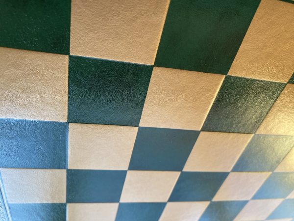 Leatherette Green Chess Board - Small - Image 4