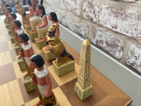 Italfama Large Egyptian v Roman Stone Chess Set - Image 19