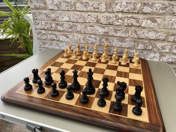 The Morgan - Double Weighted Ebonised Staunton Chess Set - Image 7