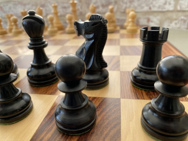 The Morgan - Double Weighted Ebonised Staunton Chess Set - Image 9