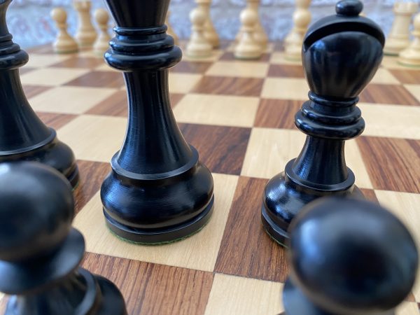 The Morgan - Double Weighted Ebonised Staunton Chess Set - Image 2