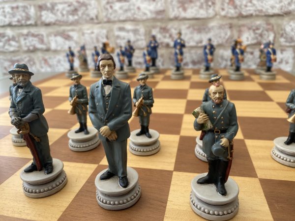 Hand Decorated American Civil War Chess Set - Image 2