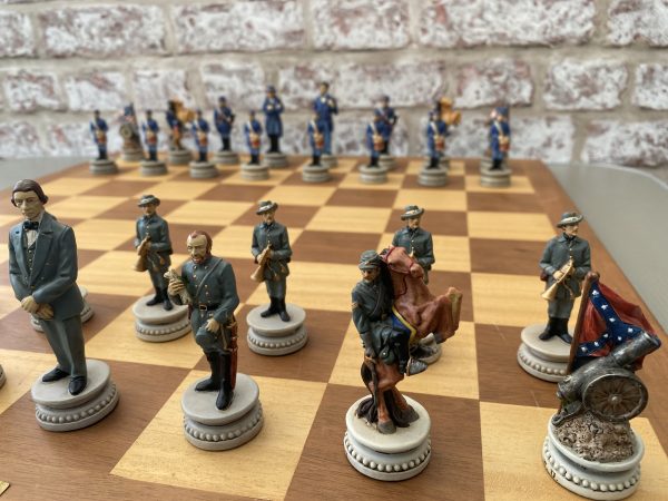 Hand Decorated American Civil War Chess Set - Image 4