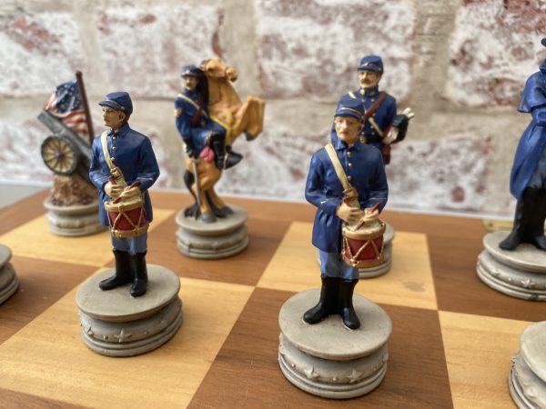 Hand Decorated American Civil War Chess Set - Image 5