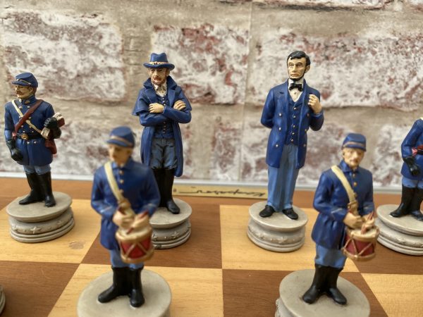 Hand Decorated American Civil War Chess Set - Image 6