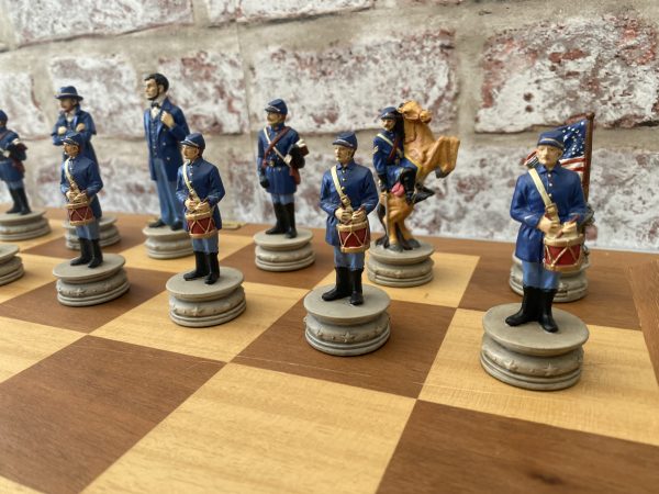 Hand Decorated American Civil War Chess Set - Image 7