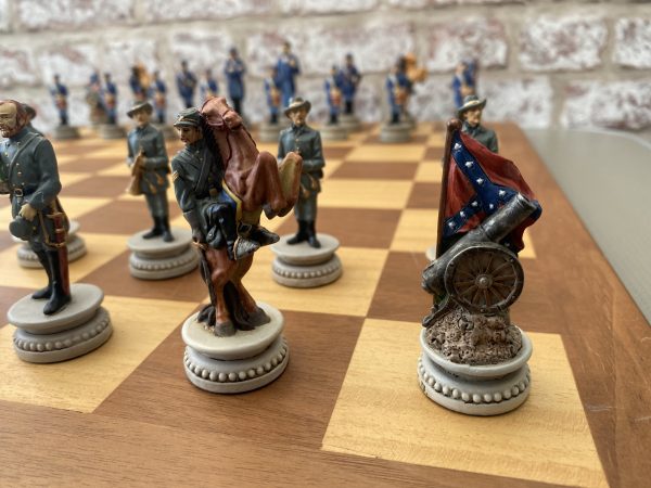 Hand Decorated American Civil War Chess Set - Image 10