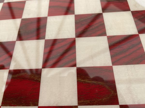 Italfama Small Gloss Red Chess Board 1.6" Squares - Image 6