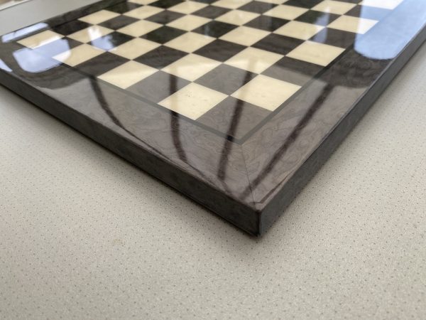 Italfama Large Gloss Grey Chess Board 2" Squares