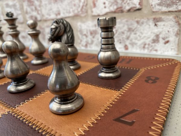Italfama Heavy Brass and Steel Staunton Chess - Image 12
