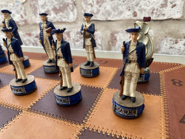 Italfama Pirates v Navy Stone Chess Set - Image 2