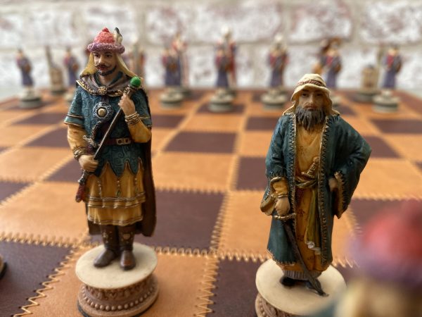 Italfama - Hungarians vs Turkish Hand painted Chess - Image 12