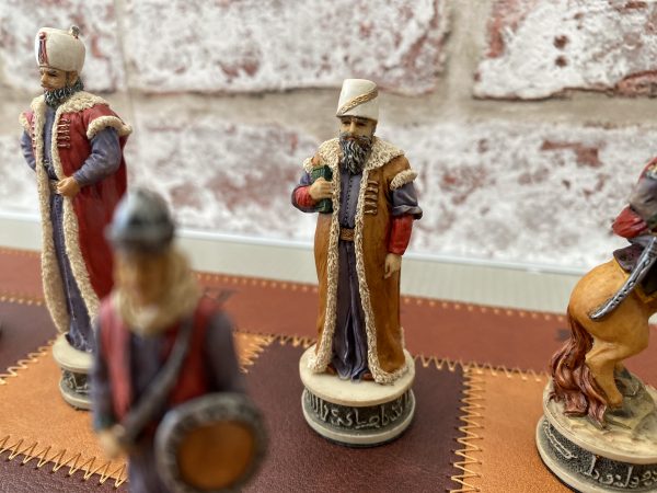 Italfama - Hungarians vs Turkish Hand painted Chess - Image 3