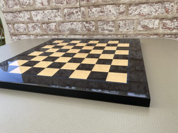 Black Gloss Italfama Chess Board 1.6in Squares - Image 6