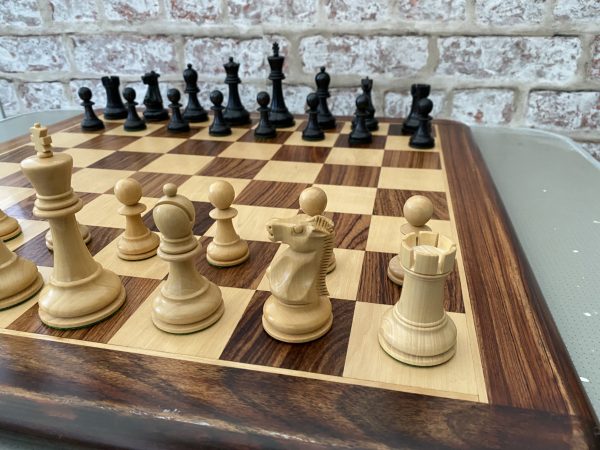Bobby Fischer Triple Weighted Chess Set - Ebonised - Image 11