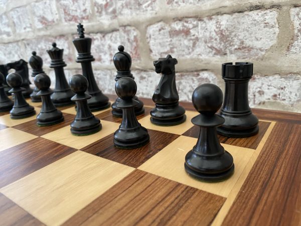 Bobby Fischer Triple Weighted Chess Set - Ebonised