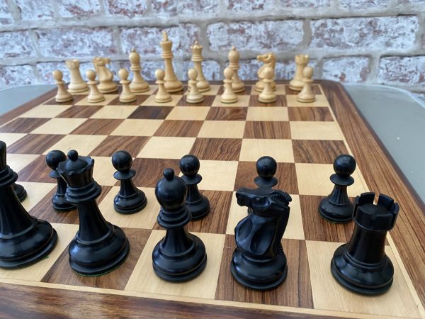 Bobby Fischer Triple Weighted Chess Set - Ebonised - Image 9