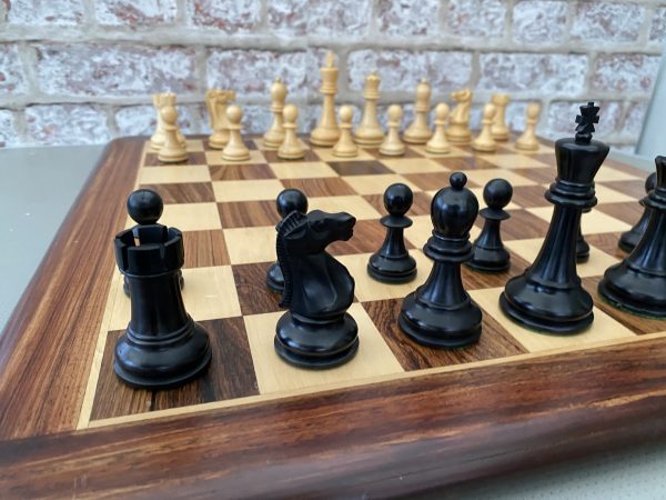 Bobby Fischer Triple Weighted Chess Set - Ebonised - Image 18