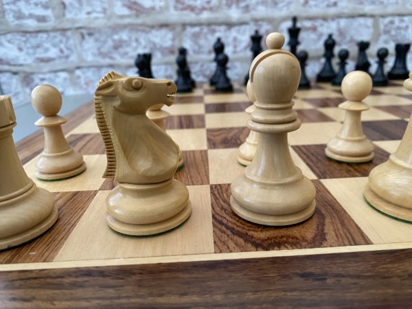Bobby Fischer Triple Weighted Chess Set - Ebonised - Image 17