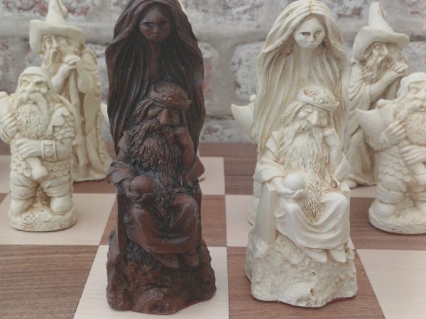 Very Large Fantasy Chess Set - Brown - Image 20