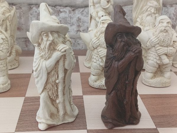 Very Large Fantasy Chess Set - Brown - Image 21