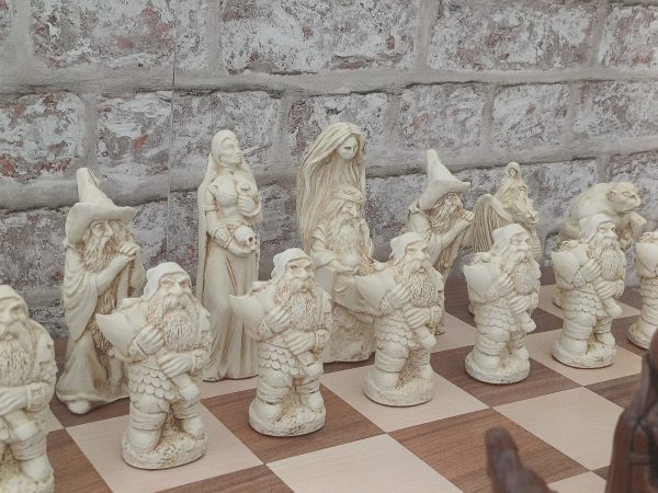 Very Large Fantasy Chess Set - Brown - Image 22