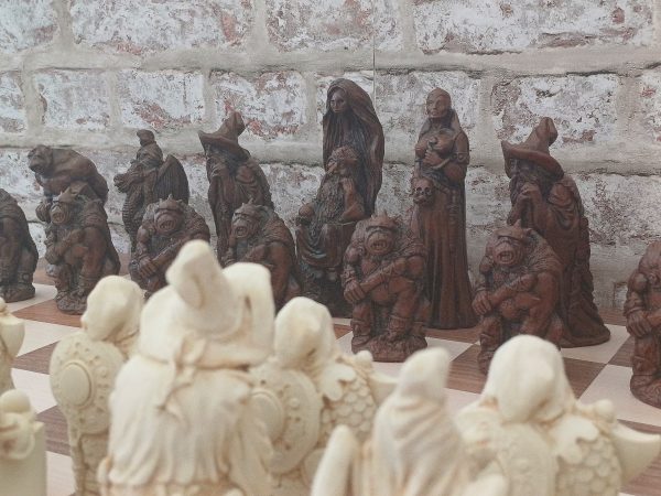 Very Large Fantasy Chess Set - Brown - Image 25
