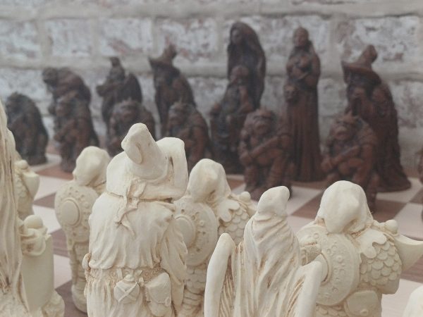 Very Large Fantasy Chess Set - Brown - Image 3