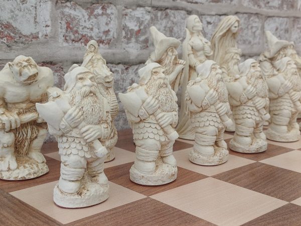 Very Large Fantasy Chess Set - Brown - Image 11
