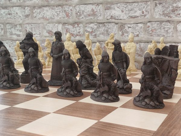 Very Large Viking Raiders Chess Set - Brown - Image 16