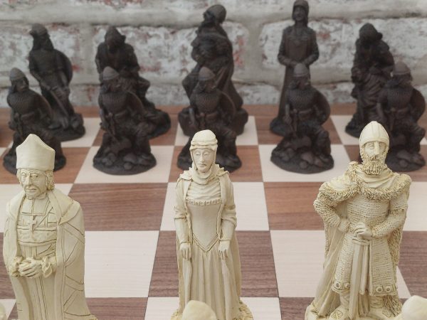 Very Large Viking Raiders Chess Set - Brown - Image 18