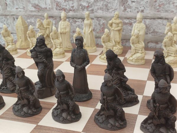 Very Large Viking Raiders Chess Set - Brown - Image 19