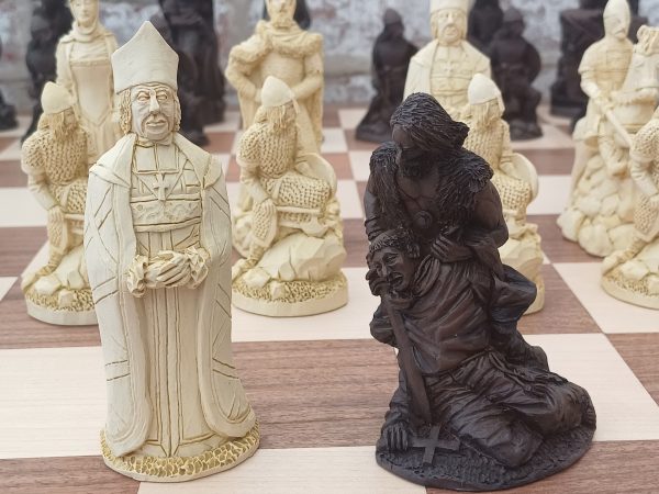 Very Large Viking Raiders Chess Set - Brown - Image 21