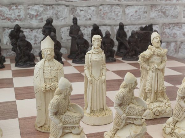 Very Large Viking Raiders Chess Set - Brown - Image 10