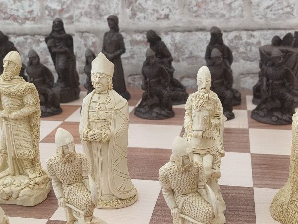 Very Large Viking Raiders Chess Set - Brown - Image 5