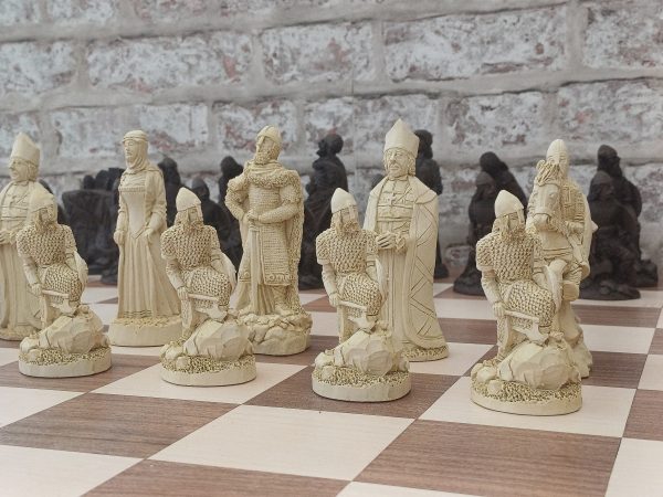 Very Large Viking Raiders Chess Set - Brown - Image 8