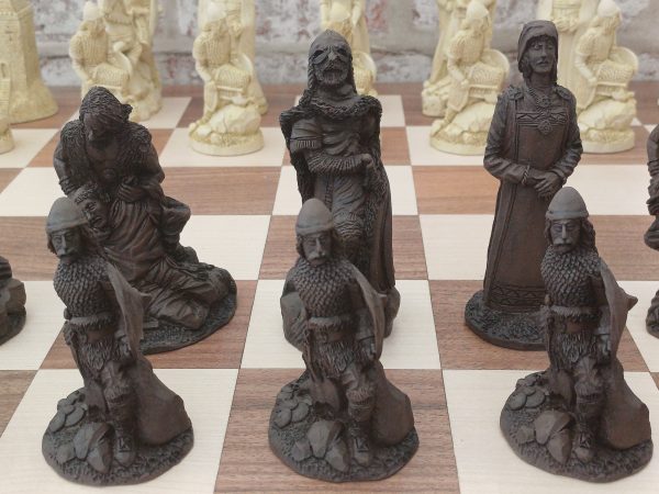 Very Large Viking Raiders Chess Set - Brown - Image 12
