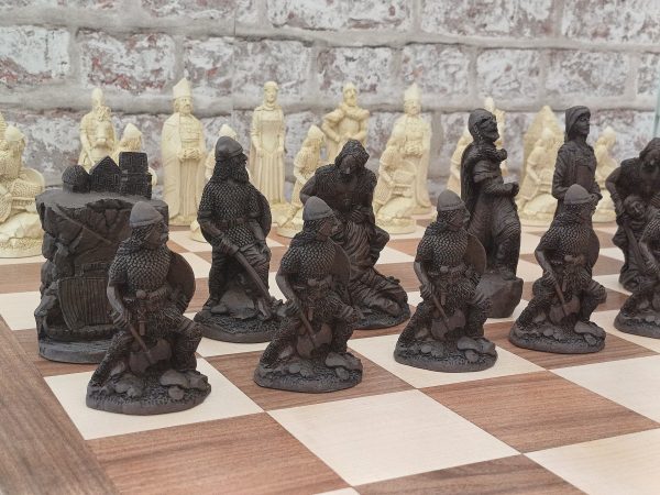 Very Large Viking Raiders Chess Set - Brown - Image 14