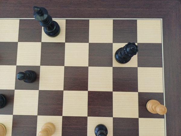 Deluxe Wengue and Maple Chess Board 18" with 1.75" squares - Image 7