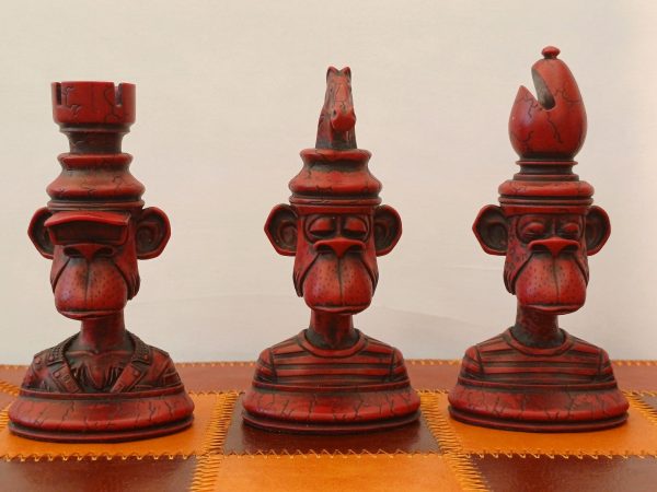 Bored Ape Yacht Club Chess Set - RED - Image 8