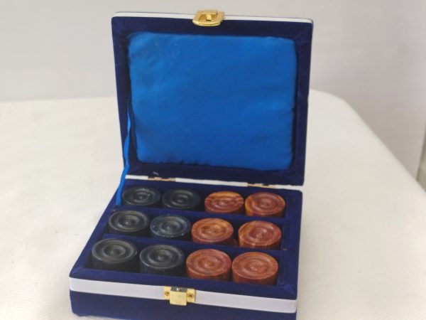 Red and Black Marble Draughts Pieces - Image 13