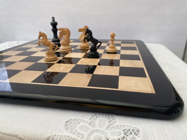 Luxury Ebony Chess Board with 2.2 inch Squares - Image 7