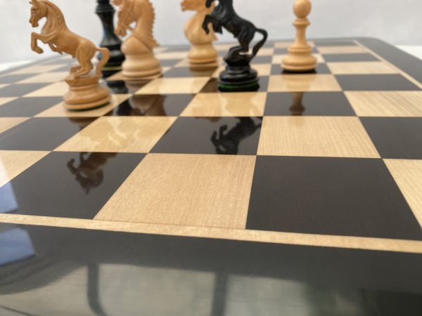 Luxury Ebony Chess Board with 2.2 inch Squares - Image 4