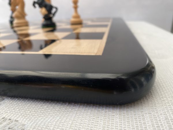 Luxury Ebony Chess Board with 2.2 inch Squares - Image 6