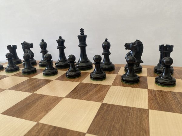 Bobby Fischer Triple Weight Chess Set - Antique Ebonised - Image 14