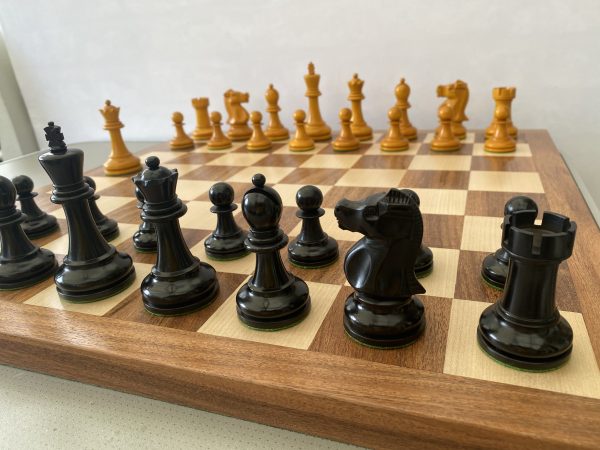 Bobby Fischer Triple Weight Chess Set - Antique Ebonised