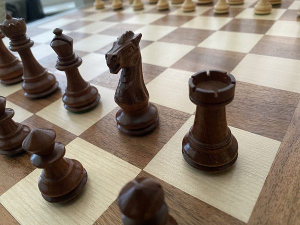 The Bara set of Triple Weighted Chess Pieces in Acacia - Image 9