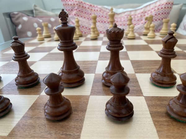 The Bara set of Triple Weighted Chess Pieces in Acacia - Image 14